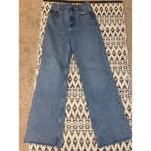 Hi-rise, wide leg, baggy Zara jeans